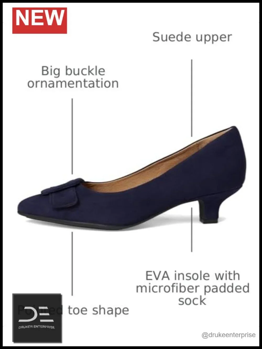 Women's Kitten Heel Pumps Suede TPU Outsole